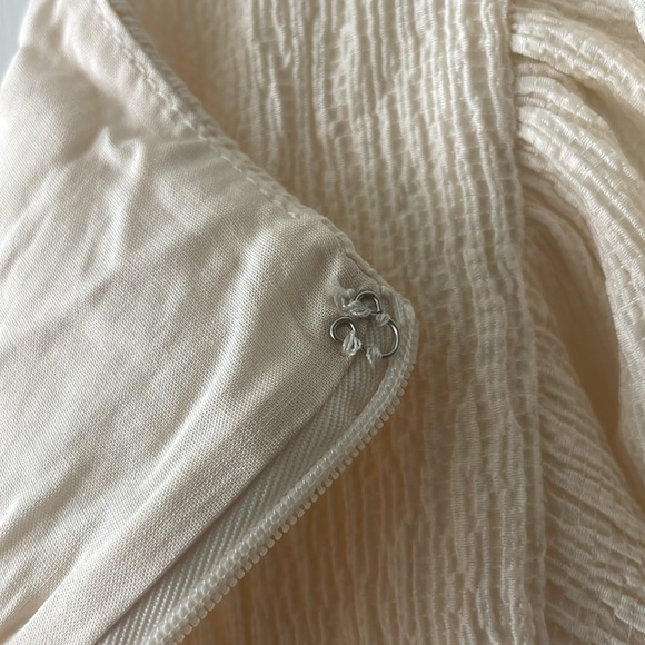 Lulu’s Heart's Desire Cream Flutter Sleeve Surplice Wide-Leg Jumpsuit - Picture 6 of 7